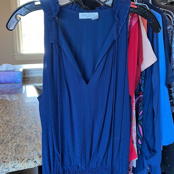 Ramy Brook Sleeveless Navy Blue Maxi - Picture 3 of 7